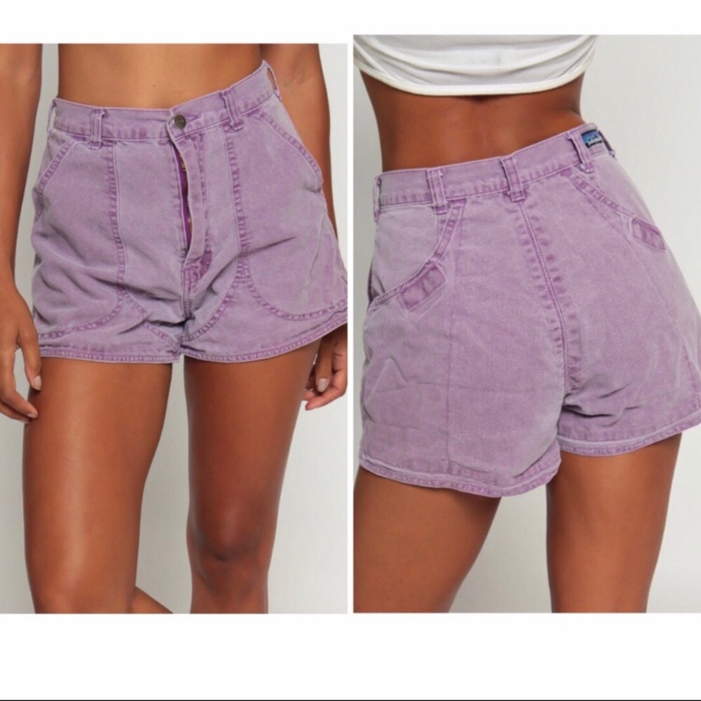 Vintage Patagonia High Waisted Hiking Shorts Red